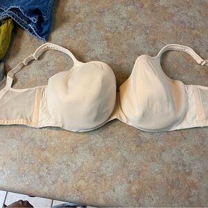 Cacique 42G Bra By Lane Bryant Underwire Bra T Shirt Beige Nude Supportive